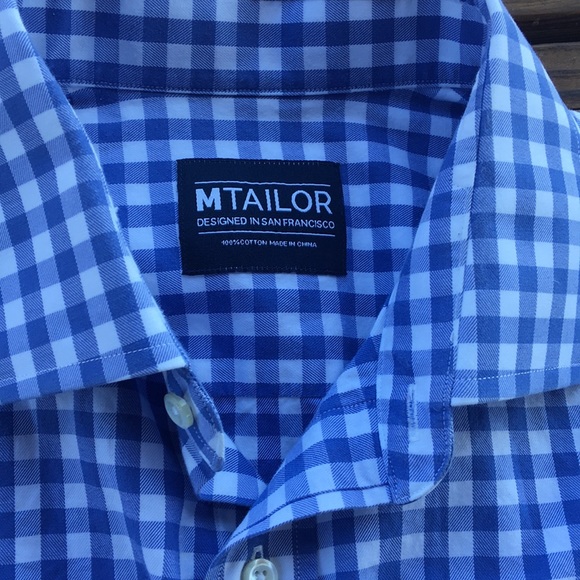 MTailor Cotton Checked Button Down - Picture 2 of 5